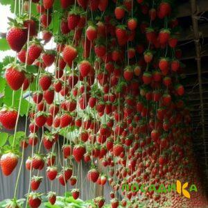 Клубника ампельная Анастасия купить по цене от 370р. в интернет-магазине «Посадика» с доставкой почтой в в Тереке и по всей России – [изображение №1].
